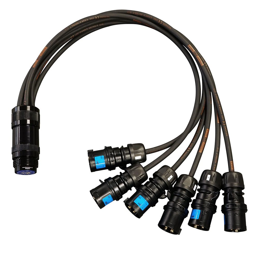 elumen8 Socapex 19-Pin Female – 16A Male 2.5mm Fan-In Cable