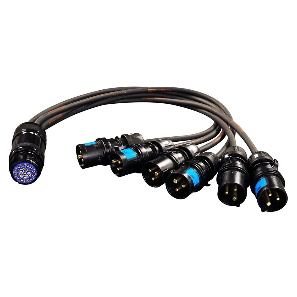 elumen8 Socapex 19-Pin Female – 16A Male 2.5mm Fan-In Cable