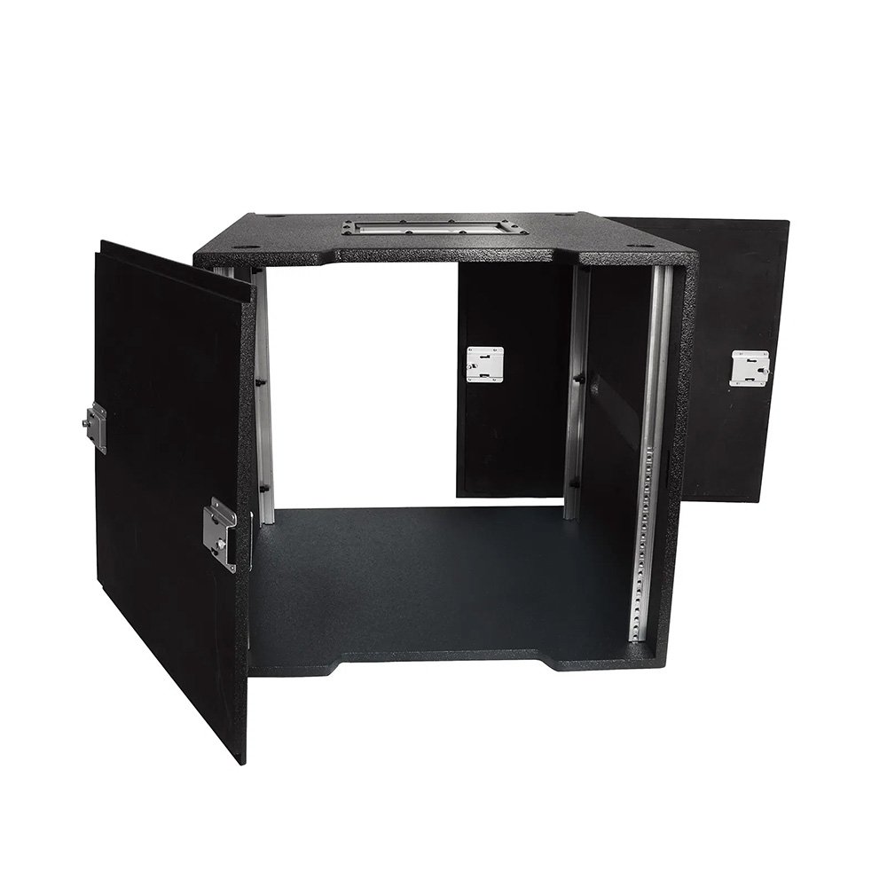 elumen8 10U Wooden Rack Sleeve - Includes Removable Lids, Rackmount Screws and Tour Label