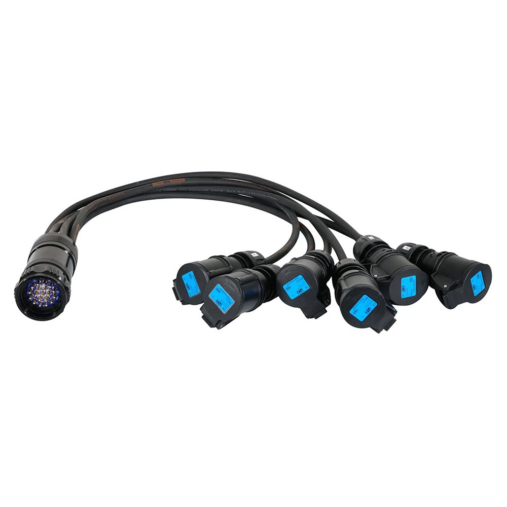 elumen8 Socapex 19-Pin Male – 16A Female 2.5mm Fan-Out Cable