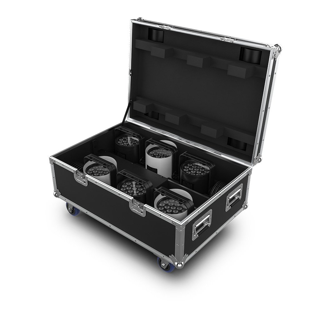 Chauvet Pro WELL POD 2 X6 Pack of 6 IP65 Battery Powered Wash Light in a Charging Case