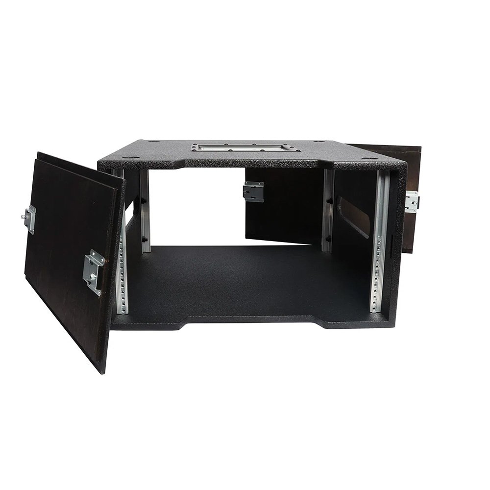 elumen8 6U Wooden Rack Sleeve - Includes Removable Lids, Rackmount Screws and Tour Label