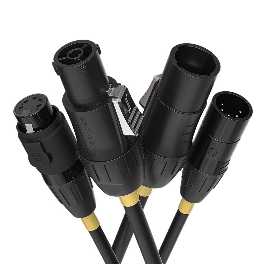 Chauvet Pro RIGLINK TR1 DMX Combi IP Rated Cable - 5m Yellow