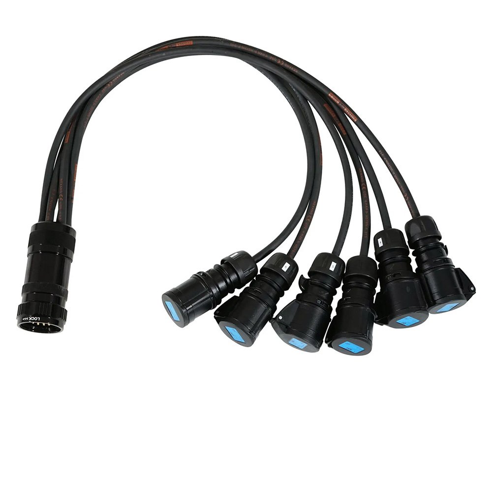 elumen8 Socapex 19-Pin Male – 16A Female 2.5mm Fan-Out Cable
